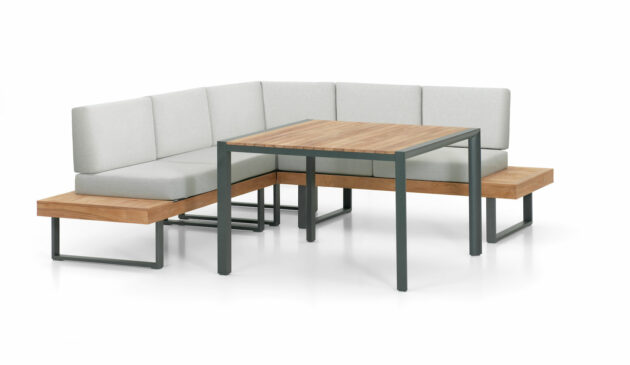 Lounge-Set Alu-Teak Capri